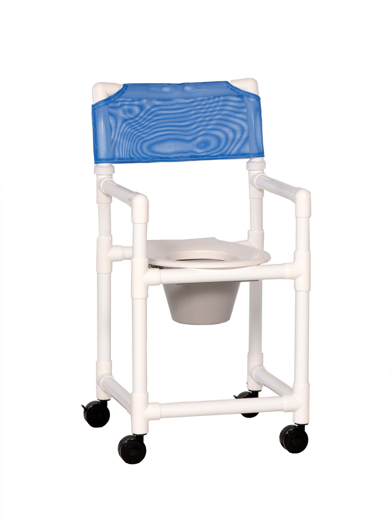 IPU Standard Line Shower Chair Commode, Blue -Each IPU Standard Line Shower Chair Commode, Blue -Each