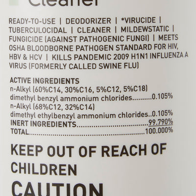 McKesson Pro-Tech Surface Disinfectant Cleaner Alcohol-Based Liquid, Non-Sterile, Floral Scent, 32 oz Bottle -Case of 12 McKesson Pro-Tech Surface Disinfectant Cleaner Alcohol-Based Liquid, Non-Sterile, Floral Scent, 32 oz Bottle -Case of 12