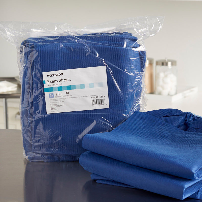 McKesson Patient Exam Shorts, X-Large -Bag of 25 McKesson Patient Exam Shorts, X-Large -Bag of 25