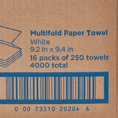 Pacific Blue Basic Multi-Fold Paper Towel, 250 per Pack -Case of 16 Pacific Blue Basic Multi-Fold Paper Towel, 250 per Pack -Case of 16