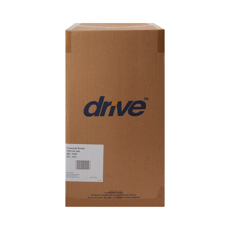 drive Commode Bucket, 12 Quart -Case of 12 drive Commode Bucket, 12 Quart -Case of 12