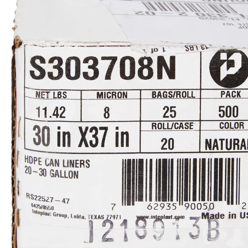 McKesson Light Duty Clear Trash Bags, 30 gal, 8 Mic -Case of 500 McKesson Light Duty Clear Trash Bags, 30 gal, 8 Mic -Case of 500