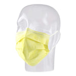 Precept Medical Products Pleated Procedure Mask, Yellow -Box of 50 Precept Medical Products Pleated Procedure Mask, Yellow -Box of 50