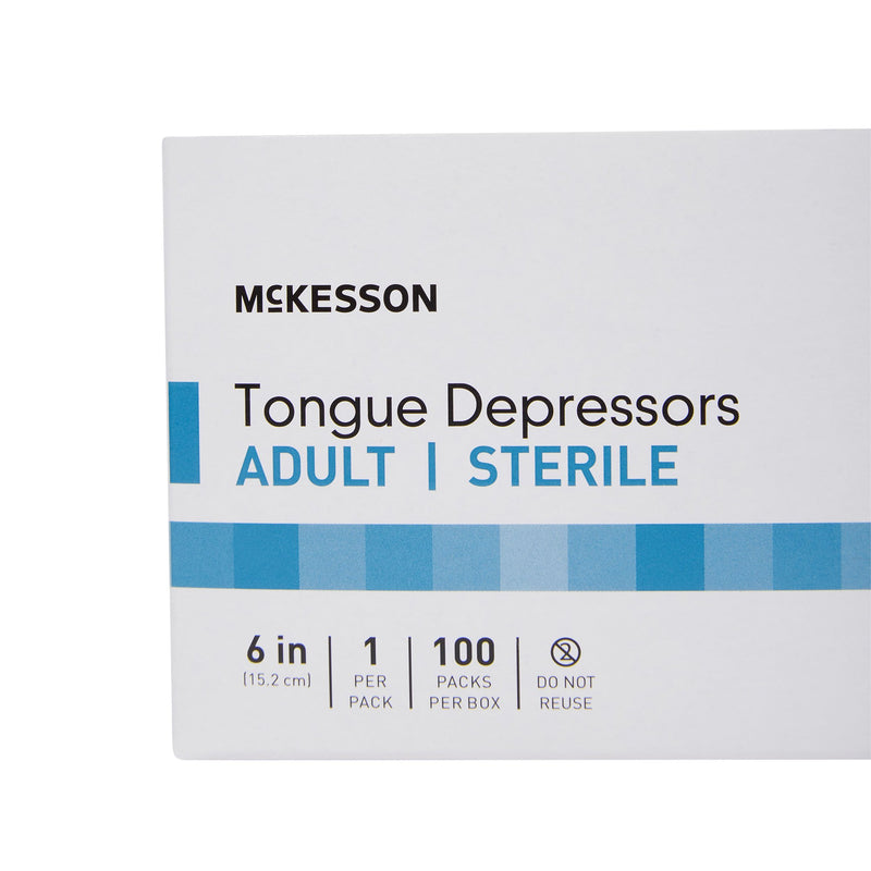 McKesson Tongue Depressors Senior Wide Blade -Box of 1 McKesson Tongue Depressors Senior Wide Blade -Box of 1