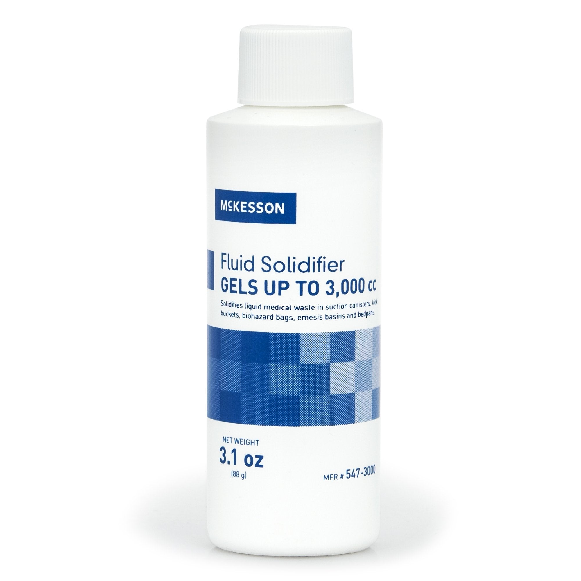 McKesson Fluid Solidifier - Fast, Effective, Gels up to 3,000 cc - Screw Cap Bottle, 3.1 oz -Case of 75 McKesson Fluid Solidifier - Fast, Effective, Gels up to 3,000 cc - Screw Cap Bottle, 3.1 oz -Case of 75
