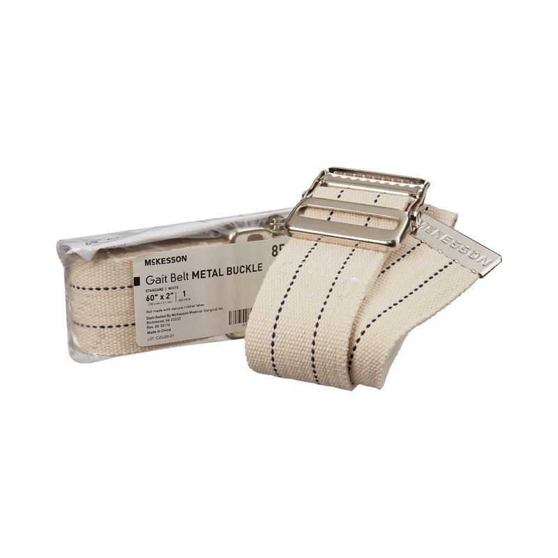 McKesson Gait Belt, 60 Inch, White -Case of 48 McKesson Gait Belt, 60 Inch, White -Case of 48