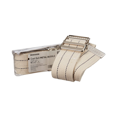 McKesson Gait Belt, 60 Inch, White -Each McKesson Gait Belt, 60 Inch, White -Each