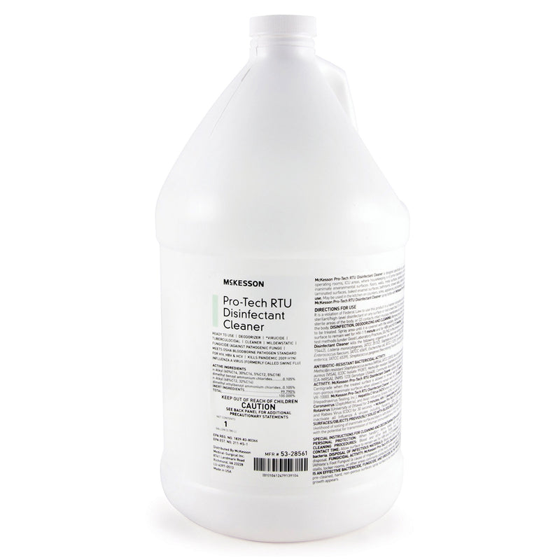McKesson Pro-Tech Surface Disinfectant Cleaner Alcohol-Based Liquid, Non-Sterile, Floral Scent, 1 gal. Jug -Case of 4 McKesson Pro-Tech Surface Disinfectant Cleaner Alcohol-Based Liquid, Non-Sterile, Floral Scent, 1 gal. Jug -Case of 4