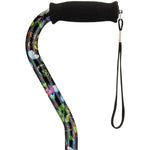 Nova Aluminum Offset Cane, Butterflies Print -Each Nova Aluminum Offset Cane, Butterflies Print -Each