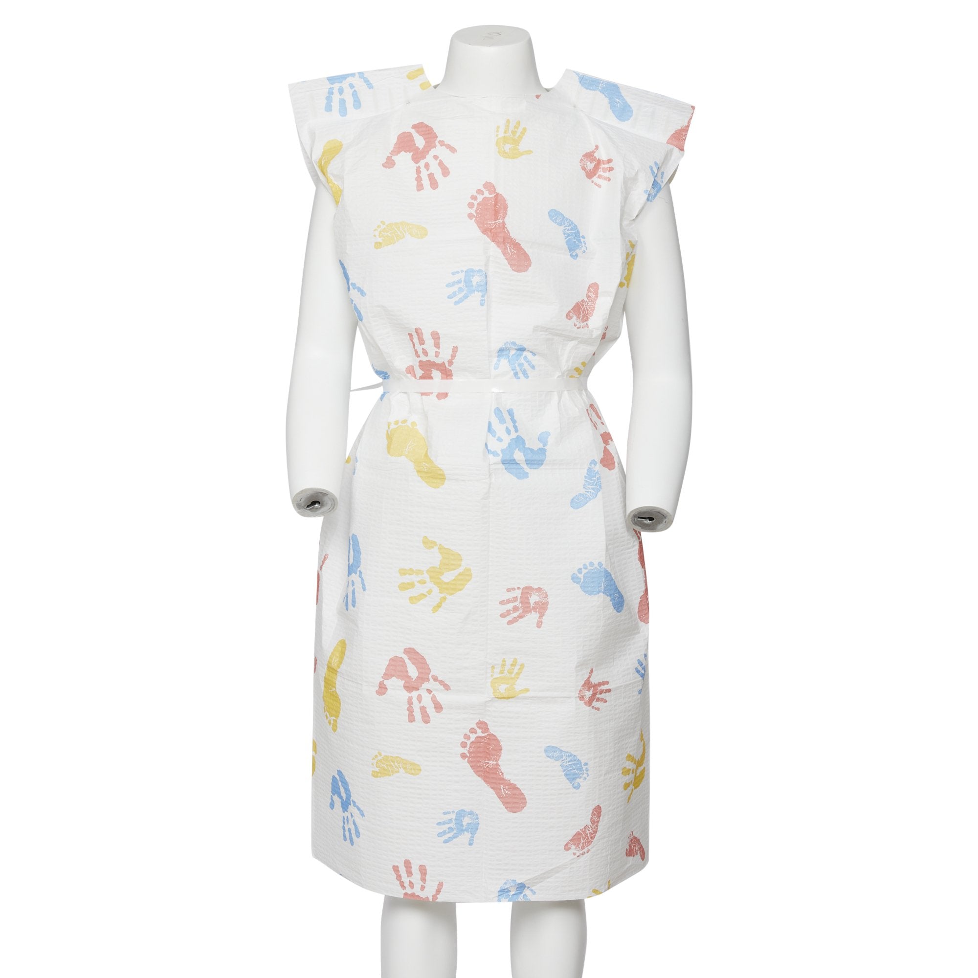Graham Medical Products Pediatric Exam Gown, Tiny Tracks Print -Case of 50 Graham Medical Products Pediatric Exam Gown, Tiny Tracks Print -Case of 50