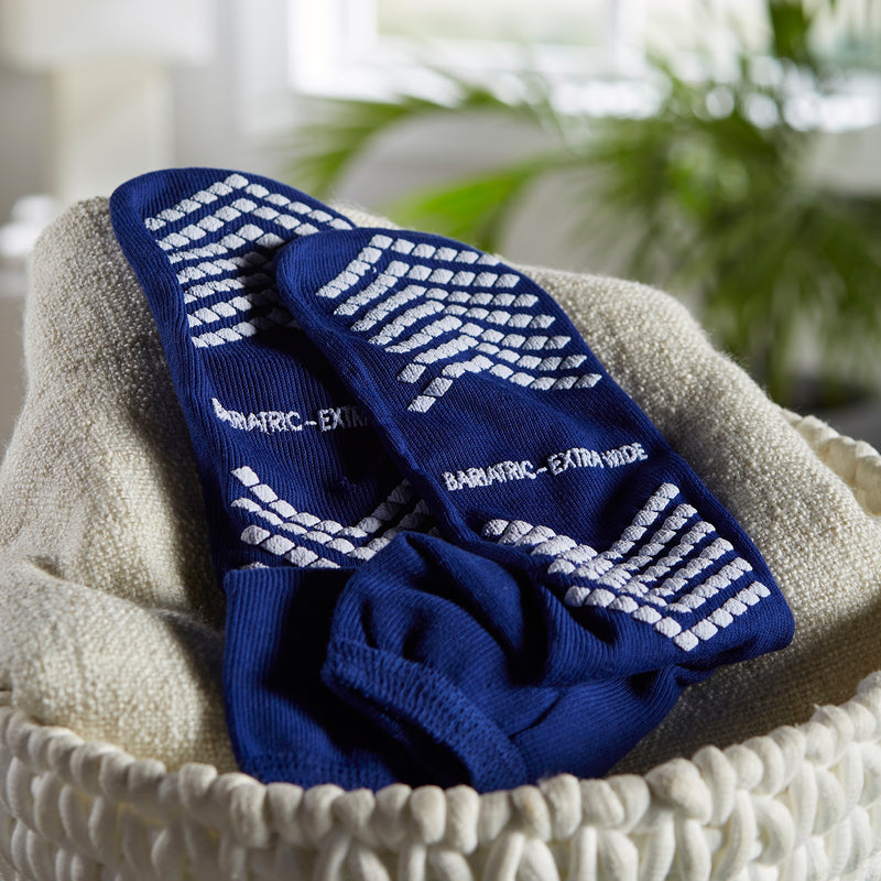 McKesson Single Tread Slipper Socks, Bariatric / X-Wide -Case of 48 McKesson Single Tread Slipper Socks, Bariatric / X-Wide -Case of 48