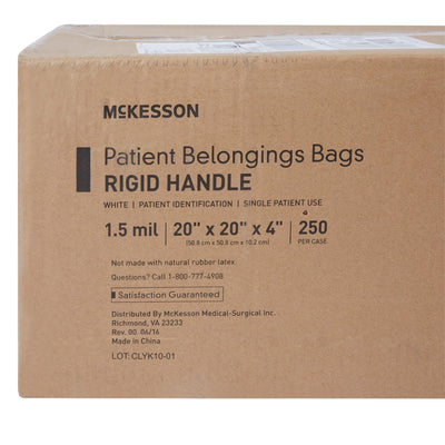 McKesson Patient Belongings Bag With Snap Closure -Case of 250 McKesson Patient Belongings Bag With Snap Closure -Case of 250