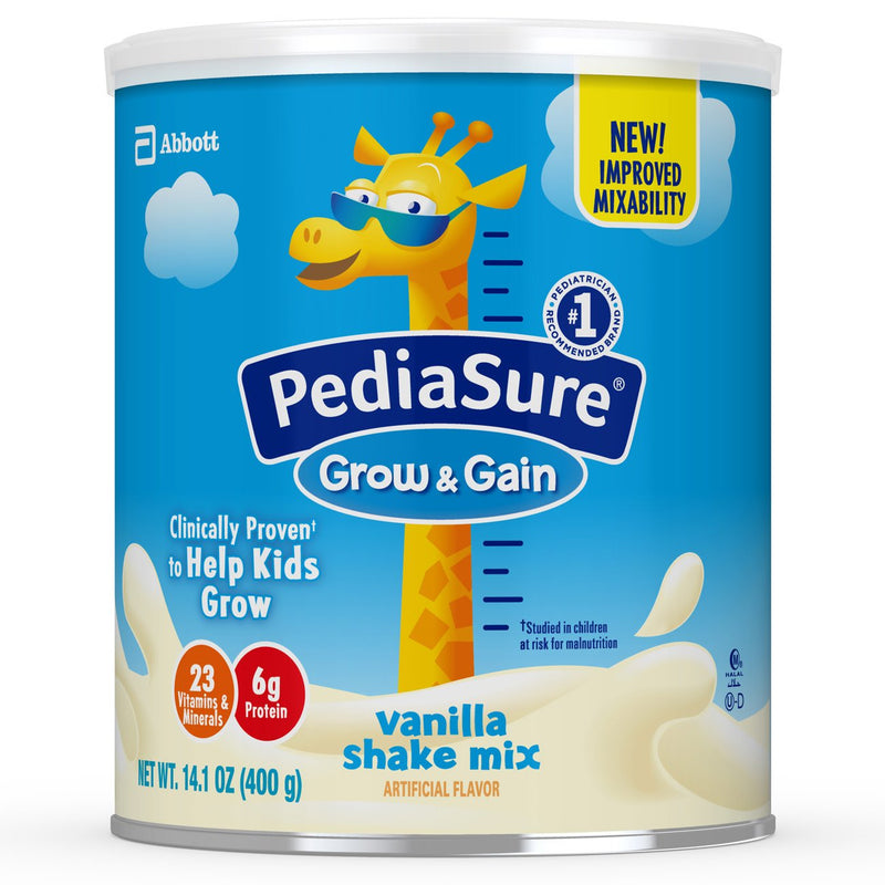 PediaSure Grow & Gain Pediatric Shake Mix, Vanilla, 14.1 oz. Can -Each PediaSure Grow & Gain Pediatric Shake Mix, Vanilla, 14.1 oz. Can -Each