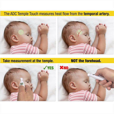 AdTemp Temple Touch Digital Thermometer -Each AdTemp Temple Touch Digital Thermometer -Each