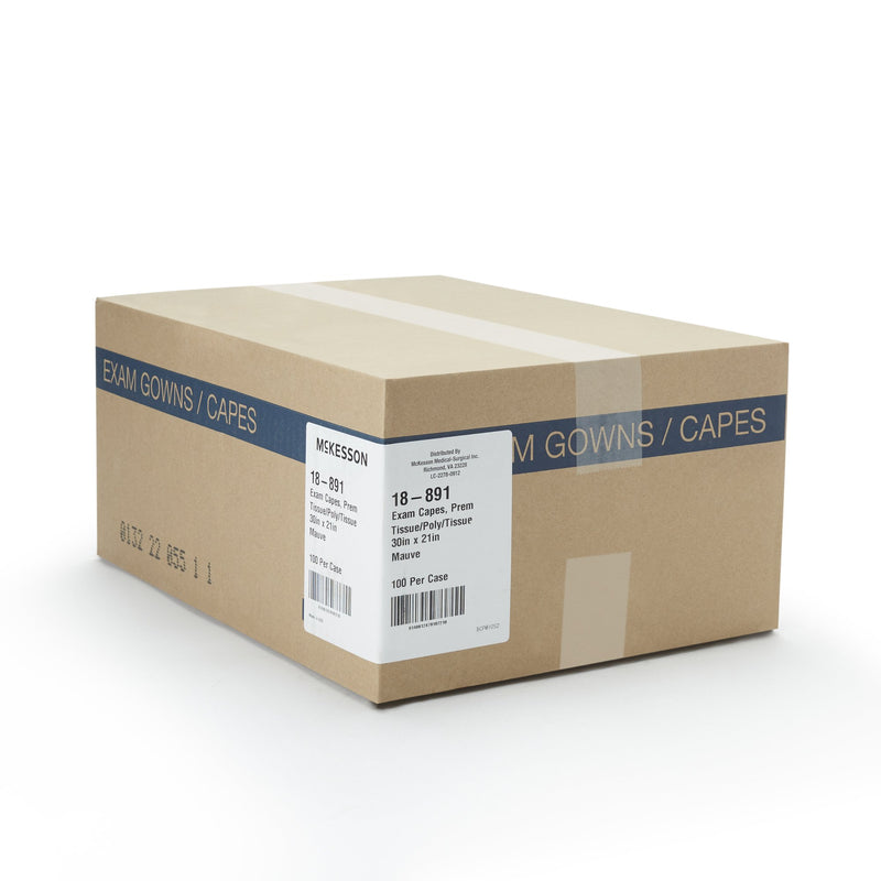 McKesson Exam Cape, Muave, 21 X 30 Inch -Case of 100 McKesson Exam Cape, Muave, 21 X 30 Inch -Case of 100