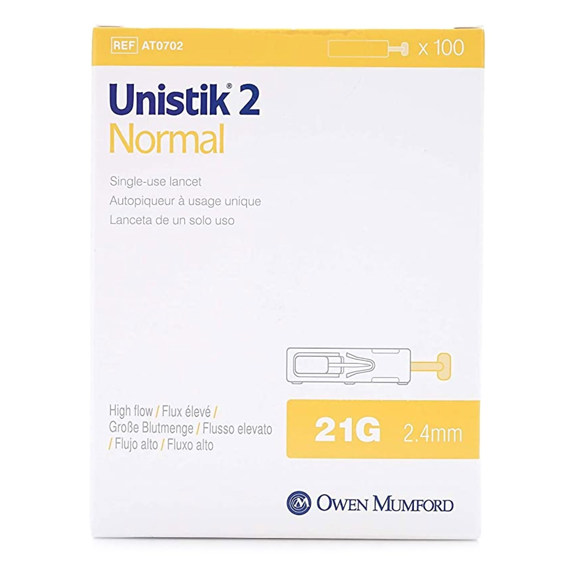 Unistik Normal Flow Lancet Needle -Each Unistik Normal Flow Lancet Needle -Each