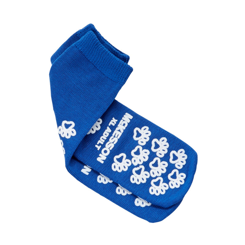 McKesson Terries Adult Slipper Socks Skid-Resistant Tread Sole and Top, X-Large, Royal Blue -Case of 48 McKesson Terries Adult Slipper Socks Skid-Resistant Tread Sole and Top, X-Large, Royal Blue -Case of 48