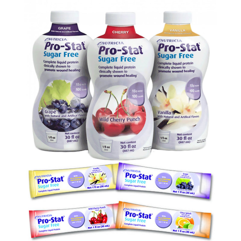 Pro-Stat Sugar-Free Protein Supplement, Wild Cherry Punch, 1 oz. Packet -Case of 96 Pro-Stat Sugar-Free Protein Supplement, Wild Cherry Punch, 1 oz. Packet -Case of 96