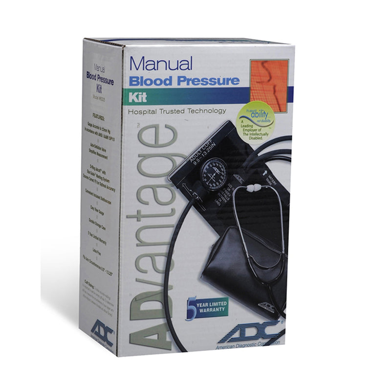 Advantage 6005 Manual Blood Pressure Kit Aneroid Sphygmomanometer / Stethoscope Combo -Each Advantage 6005 Manual Blood Pressure Kit Aneroid Sphygmomanometer / Stethoscope Combo -Each
