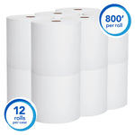 Scott Hardwound Continuous Roll Paper Towels, White, 8" x 800' -Case of 12 Scott Hardwound Continuous Roll Paper Towels, White, 8" x 800' -Case of 12