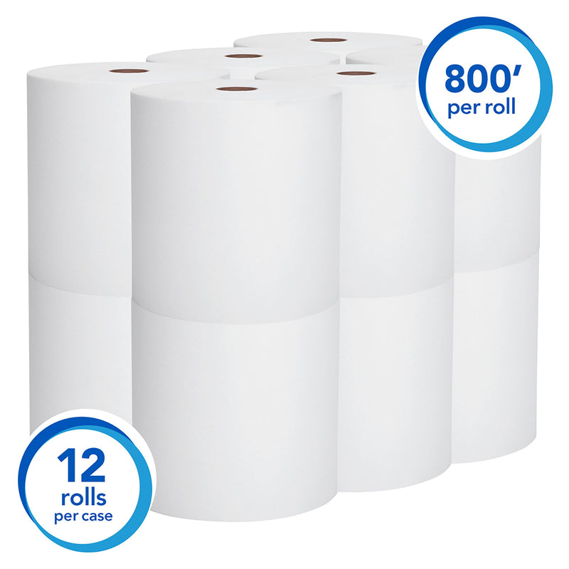 Scott Hardwound Continuous Roll Paper Towels, White, 8" x 800' -Case of 12 Scott Hardwound Continuous Roll Paper Towels, White, 8" x 800' -Case of 12