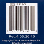 drive Knurled Steel Wall Grab Bar, Chrome, 12 Inch -Each drive Knurled Steel Wall Grab Bar, Chrome, 12 Inch -Each