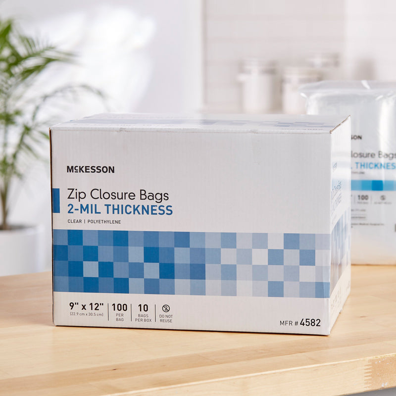 McKesson Zip Closure Bag, 9 X 12 Inches -Bag of 1 McKesson Zip Closure Bag, 9 X 12 Inches -Bag of 1