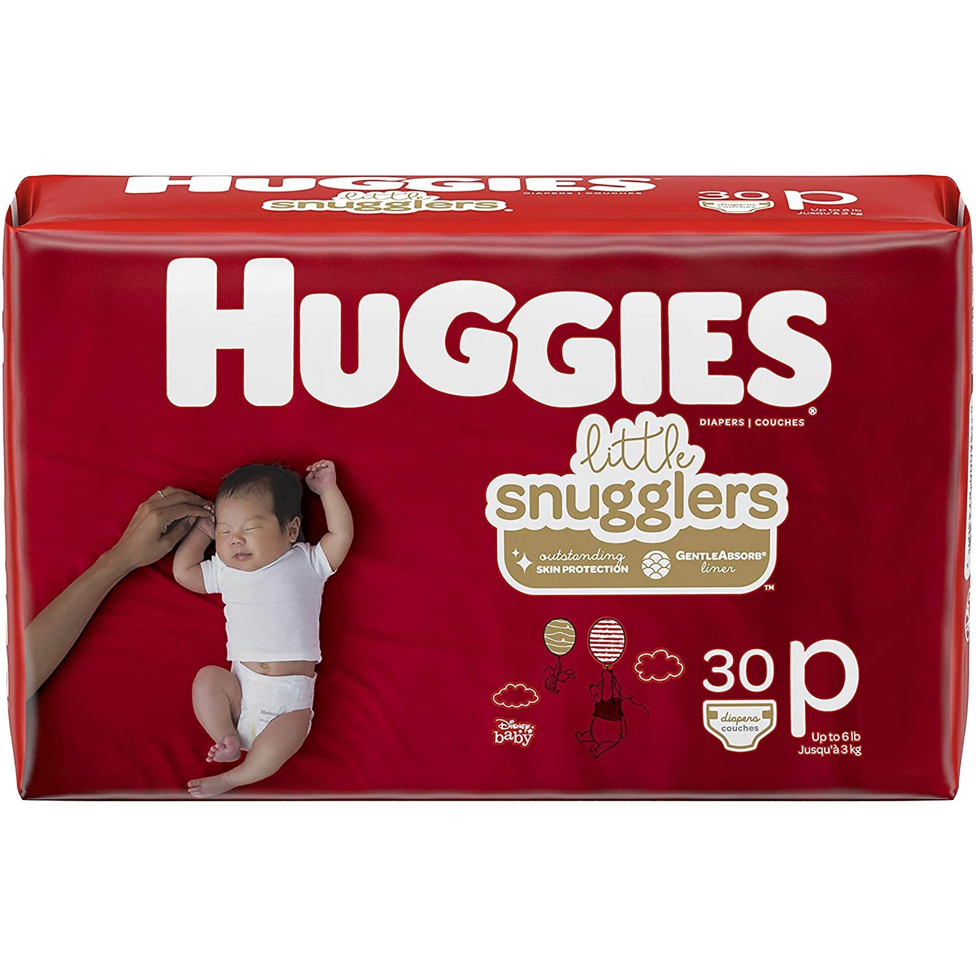 Huggies Little Snugglers Diapers -Micro Preemie (Up to 4 lbs.) -Moderate Absorbency Huggies Little Snugglers Diapers -Micro Preemie (Up to 4 lbs.) -Moderate Absorbency