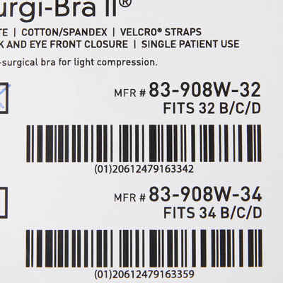 McKesson Surgi-Bra II, 32 Inch, White -Each McKesson Surgi-Bra II, 32 Inch, White -Each