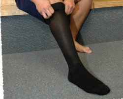 JOBST For Men Knee High Compression Stockings, Large, Black -1 Pair JOBST For Men Knee High Compression Stockings, Large, Black -1 Pair
