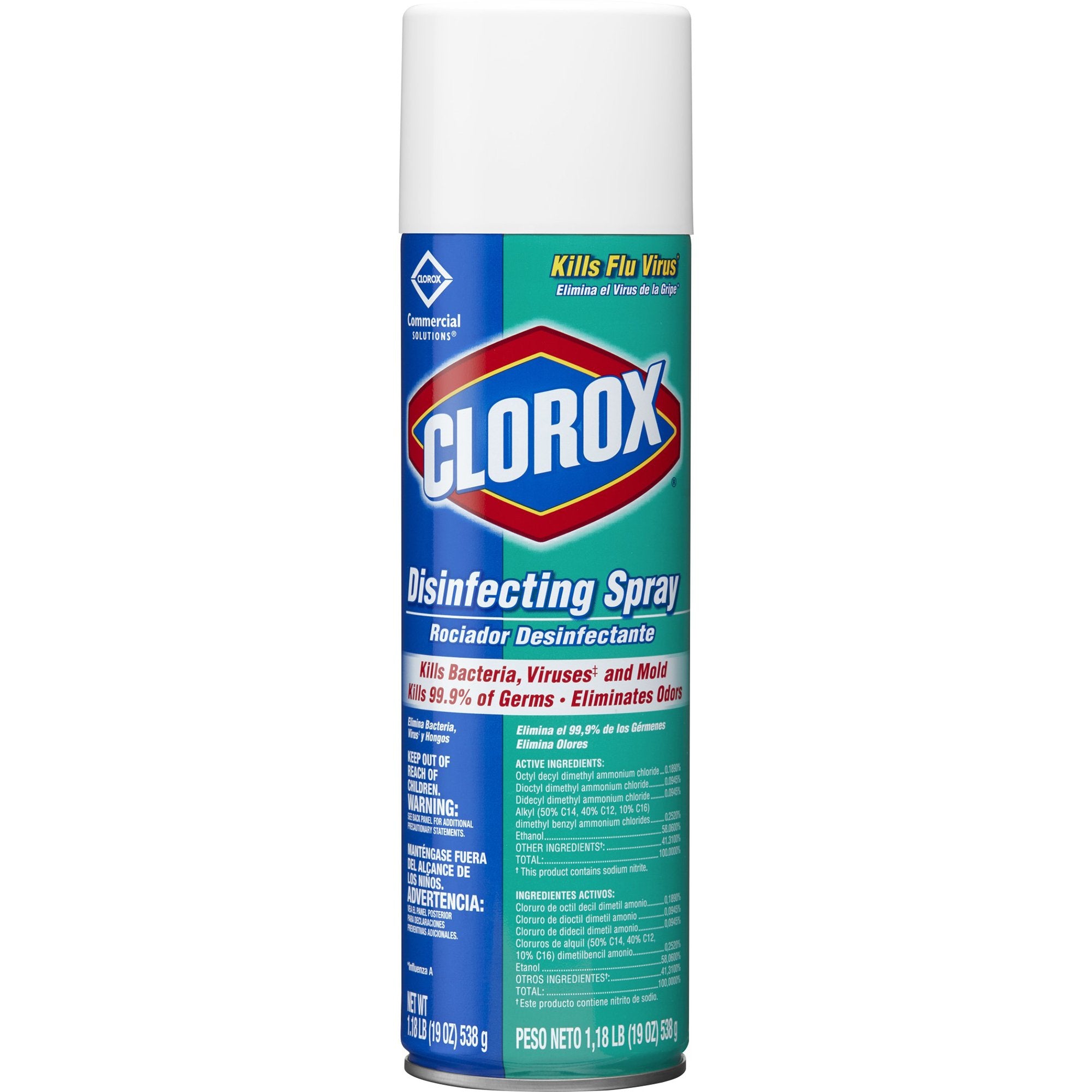 Clorox Surface Disinfectant Spray, 19 oz Aerosol Can -Case of 12 Clorox Surface Disinfectant Spray, 19 oz Aerosol Can -Case of 12