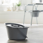 McKesson Commode Bucket With Metal Handle And Cover, 7-1/2 Quart, Gray -Case of 12 McKesson Commode Bucket With Metal Handle And Cover, 7-1/2 Quart, Gray -Case of 12