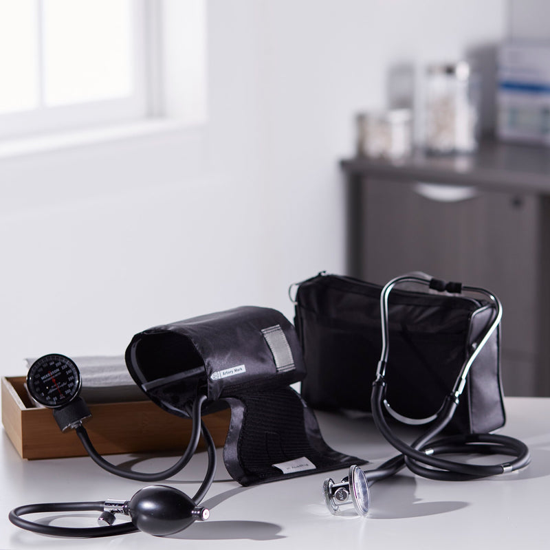 McKesson LUMEON Aneroid Sphygmomanometer/Sprague Kit, Black -Box of 1 McKesson LUMEON Aneroid Sphygmomanometer/Sprague Kit, Black -Box of 1