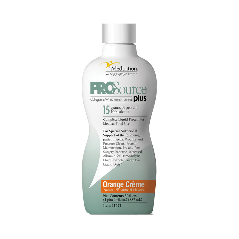 ProSource Plus Protein Supplement, Orange Crème, 32 oz. Bottle -Case of 4 ProSource Plus Protein Supplement, Orange Crème, 32 oz. Bottle -Case of 4