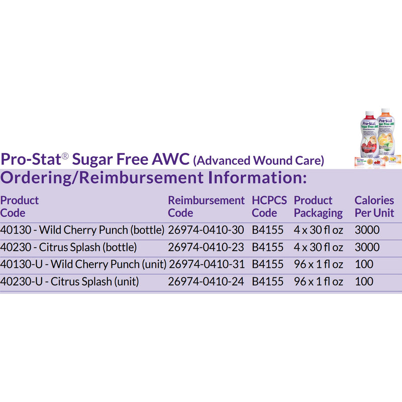 Pro-Stat Sugar-Free AWC Protein Supplement, Citrus Splash, 30 oz. Bottle -Bottle of 1 Pro-Stat Sugar-Free AWC Protein Supplement, Citrus Splash, 30 oz. Bottle -Bottle of 1
