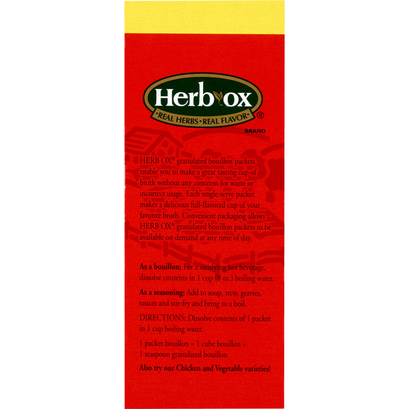 Herb-Ox Beef Bouillon Sodium Free Instant Broth -Box of 50 Herb-Ox Beef Bouillon Sodium Free Instant Broth -Box of 50