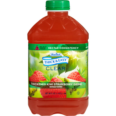 Thick & Easy Clear Nectar Consistency Thickened Beverage, Kiwi Strawberry, 46 oz. Bottle -Case of 6 Thick & Easy Clear Nectar Consistency Thickened Beverage, Kiwi Strawberry, 46 oz. Bottle -Case of 6