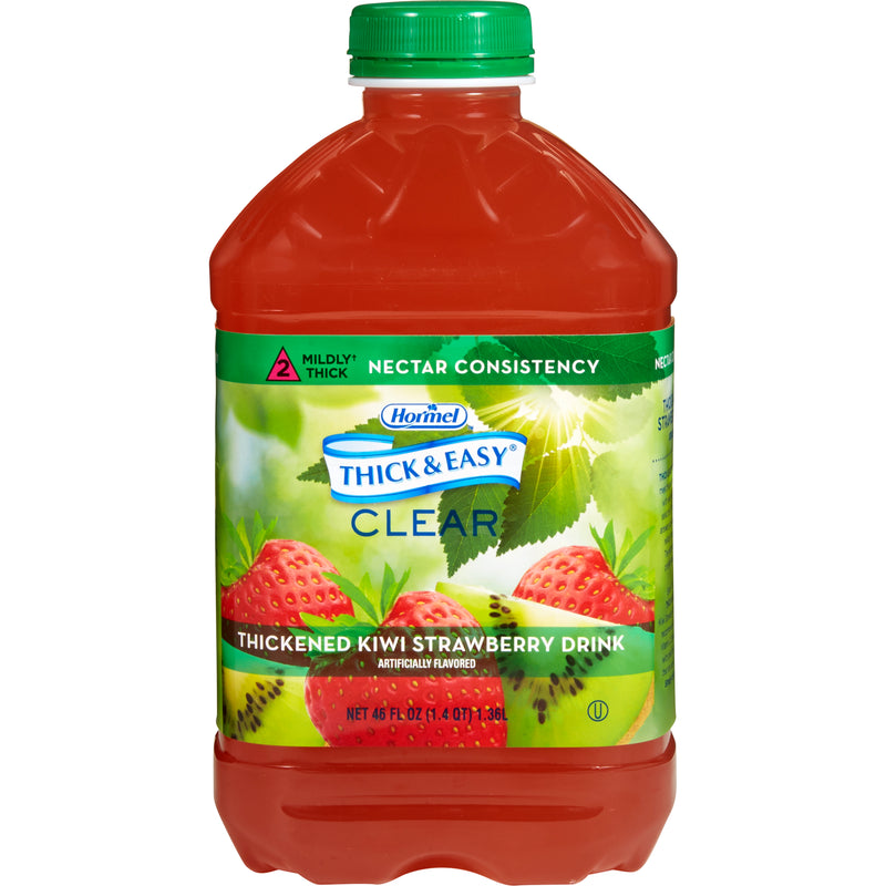 Thick & Easy Clear Nectar Consistency Thickened Beverage, Kiwi Strawberry, 46 oz. Bottle -Case of 6 Thick & Easy Clear Nectar Consistency Thickened Beverage, Kiwi Strawberry, 46 oz. Bottle -Case of 6