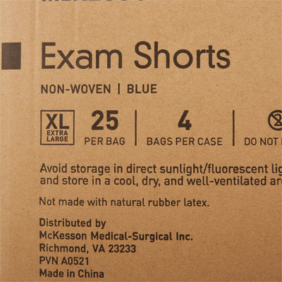 McKesson Patient Exam Shorts, X-Large -Bag of 25 McKesson Patient Exam Shorts, X-Large -Bag of 25