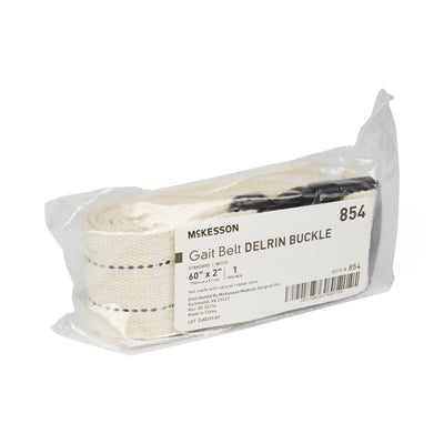 McKesson Gait Belt w/ Derlin Buckle, 60 Inch, White -Case of 48 McKesson Gait Belt w/ Derlin Buckle, 60 Inch, White -Case of 48