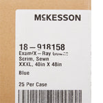 McKesson Patient Exam Gown, 3X-Large, Blue -Case of 25 McKesson Patient Exam Gown, 3X-Large, Blue -Case of 25