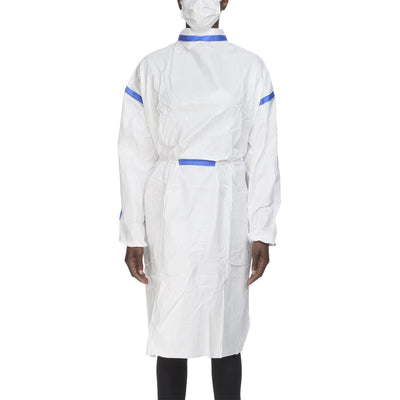 TrueCare Biomedix Chemotherapy Procedure Gown, One Size Fits Most White Sterile ASTM F739-12 Disposable -Carton of 50 TrueCare Biomedix Chemotherapy Procedure Gown, One Size Fits Most White Sterile ASTM F739-12 Disposable -Carton of 50