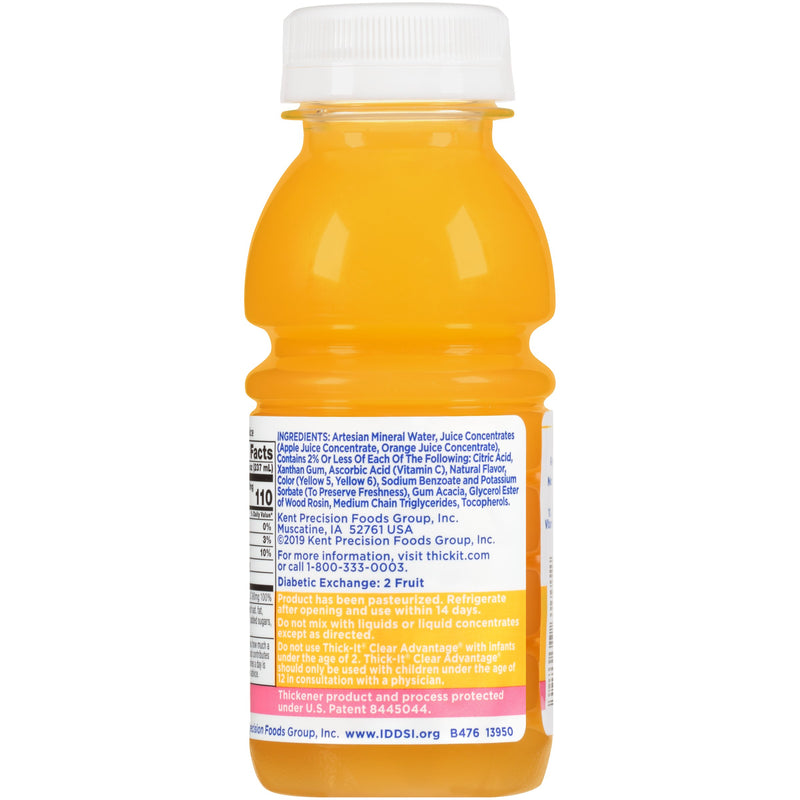 Thick-It Clear Advantage Nectar Consistency Thickened Beverage, Orange, 8 oz. Bottle -Case of 24 Thick-It Clear Advantage Nectar Consistency Thickened Beverage, Orange, 8 oz. Bottle -Case of 24