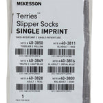 McKesson Terries Adult Slipper Socks, 2X-Large, Gray -Case of 48 McKesson Terries Adult Slipper Socks, 2X-Large, Gray -Case of 48