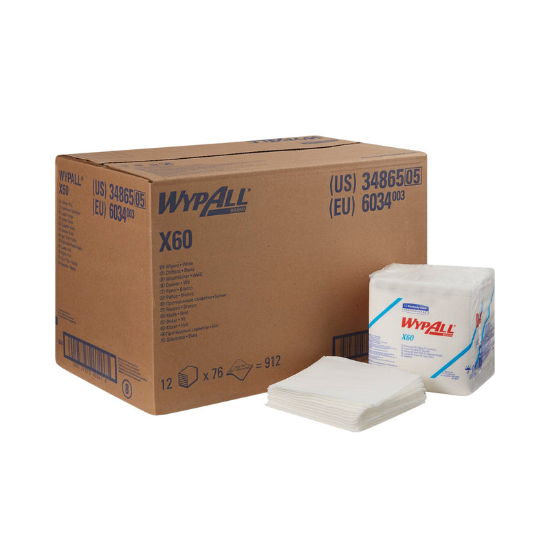WypAll X60 Task Wipe, ¼ Fold -Case of 1 WypAll X60 Task Wipe, ¼ Fold -Case of 1