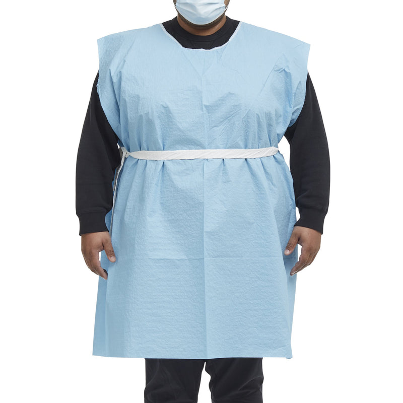 McKesson Patient Exam Gown, 3X-Large, Blue -Case of 25 McKesson Patient Exam Gown, 3X-Large, Blue -Case of 25