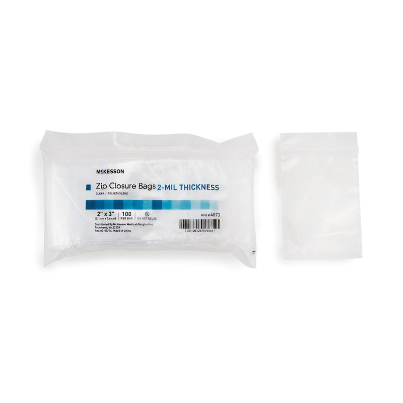 McKesson Zip Closure Bag, 2 x 3 in. -Bag of 1 McKesson Zip Closure Bag, 2 x 3 in. -Bag of 1