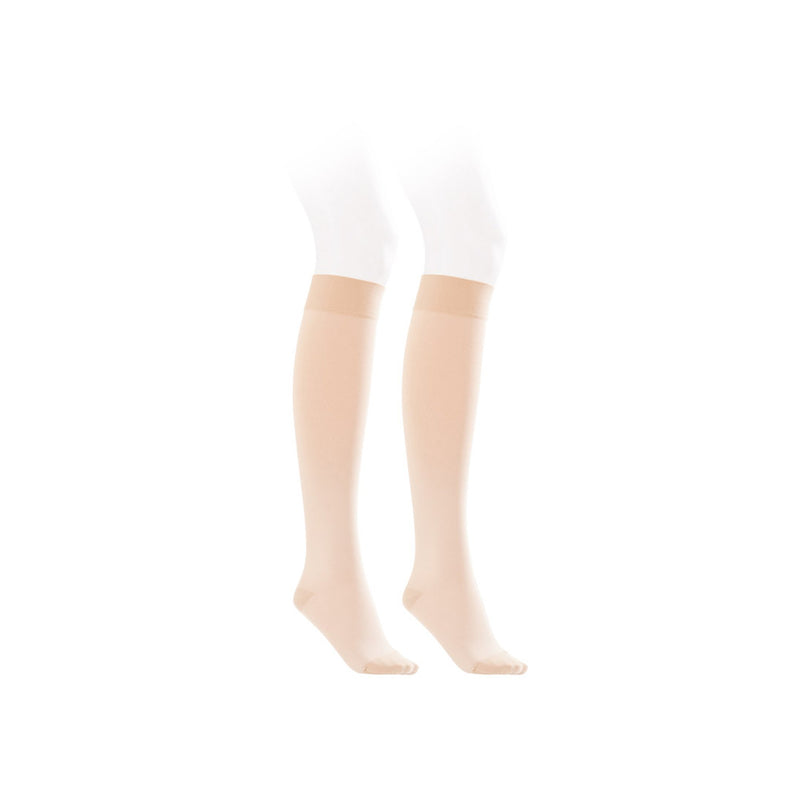 Jobst Opaque Female Compression Stocking Knee High, Medium, Natural -1 Pair Jobst Opaque Female Compression Stocking Knee High, Medium, Natural -1 Pair