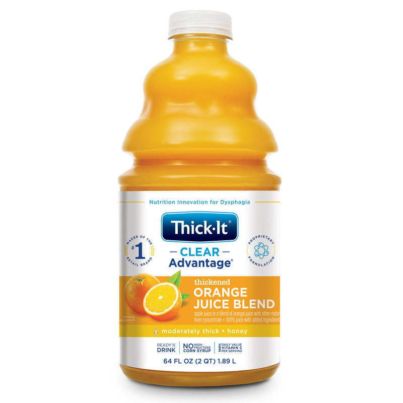 Thick-It Clear Advantage Honey Consistency Thickened Beverage, Orange, 64 oz. Bottle -Case of 4 Thick-It Clear Advantage Honey Consistency Thickened Beverage, Orange, 64 oz. Bottle -Case of 4