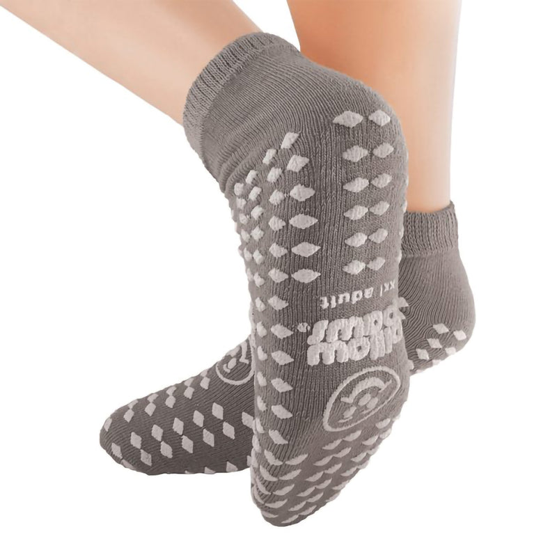 Pillow Paws Slipper Socks Double Print, 2X-Large, Gray -Case of 48 Pillow Paws Slipper Socks Double Print, 2X-Large, Gray -Case of 48